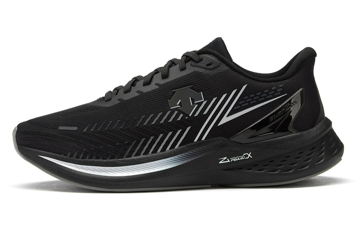DESCENTE RUNNING Breathable And Resilient Low top Running Shoes Unisex Black