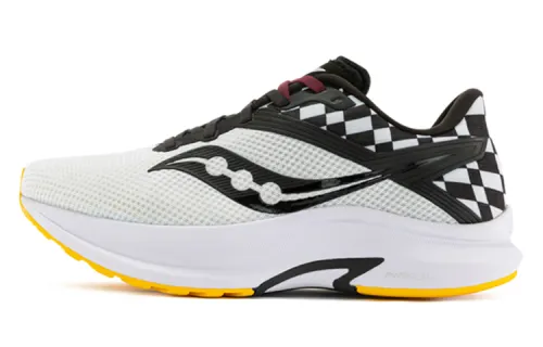 Saucony Textile, Synthetic Leather Cushioning Slip Resistant Abrasion Resistant Support Low top Running Shoes Men's