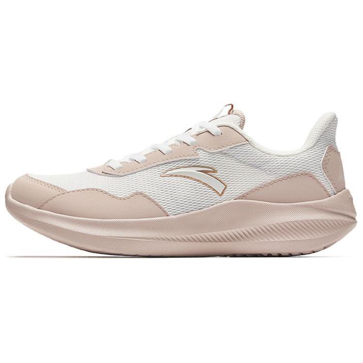 Anta Nebula Cushioning Breathable Low top Casual Running Shoes Women's White Pink