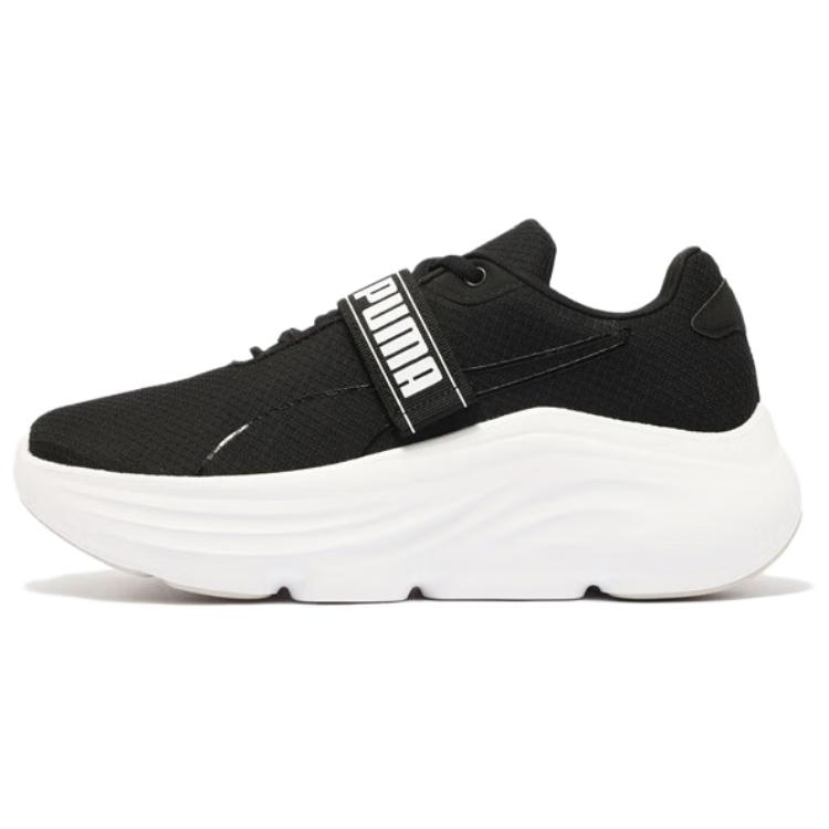 PUMA Prowl Slip Resistant Abrasion Resistant Low top Running Shoes Women's Black White