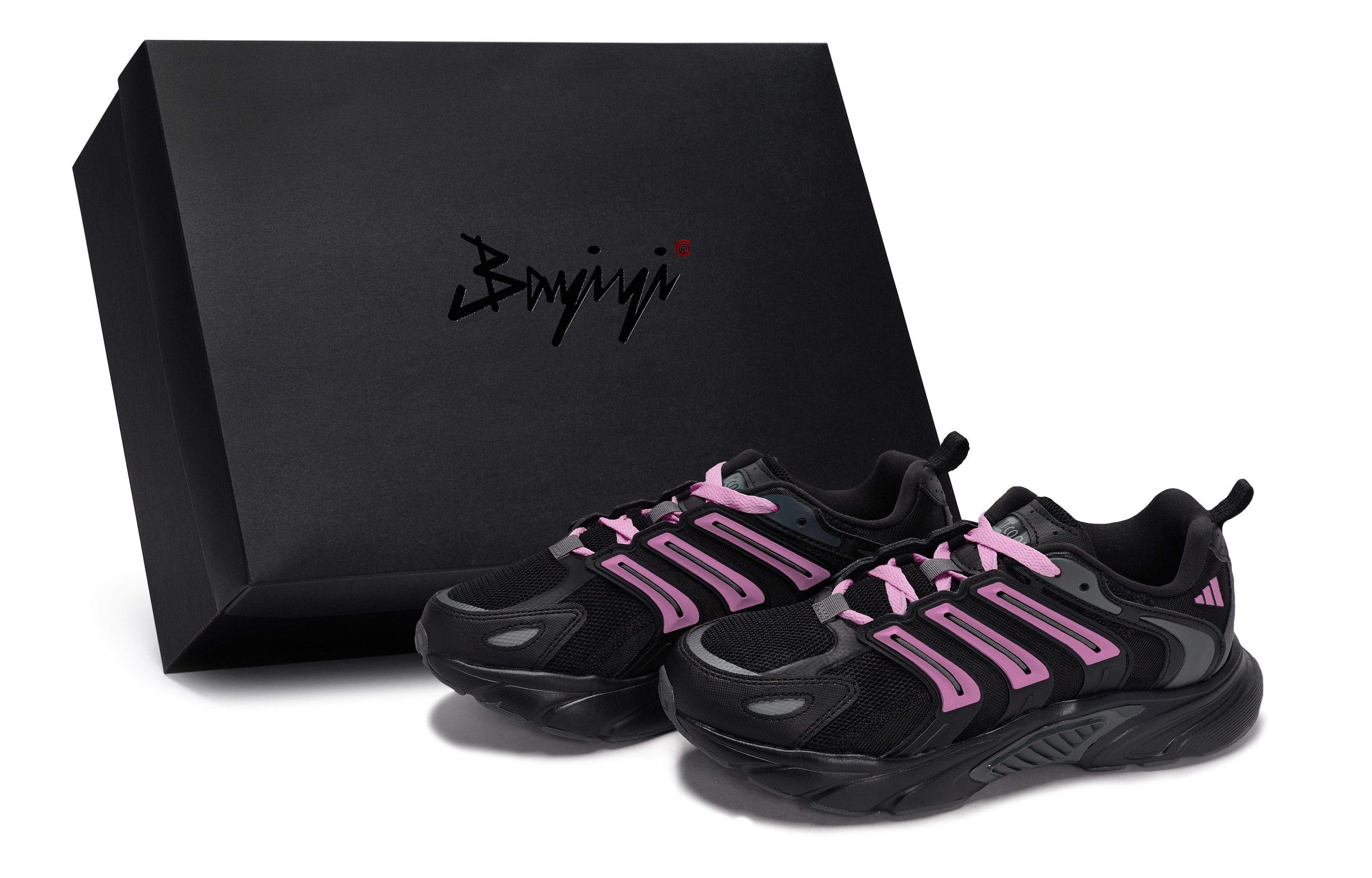 Adidas CLIMACOOL BOUNCE Slip Resistant Abrasion Resistant Low top Running Shoes Unisex Black Pink