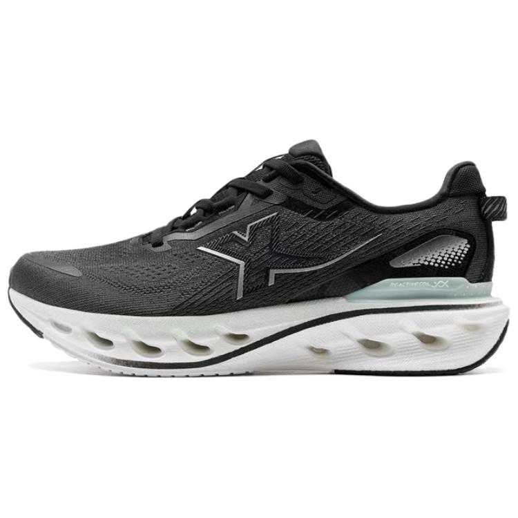 XTEP Slip Resistant Abrasion Resistant Low top Casual Running Shoes Women’s Black White