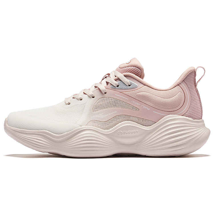 Erke Cushioning, Wear Resistant Low top Casual Running Shoes Women’s Pink White