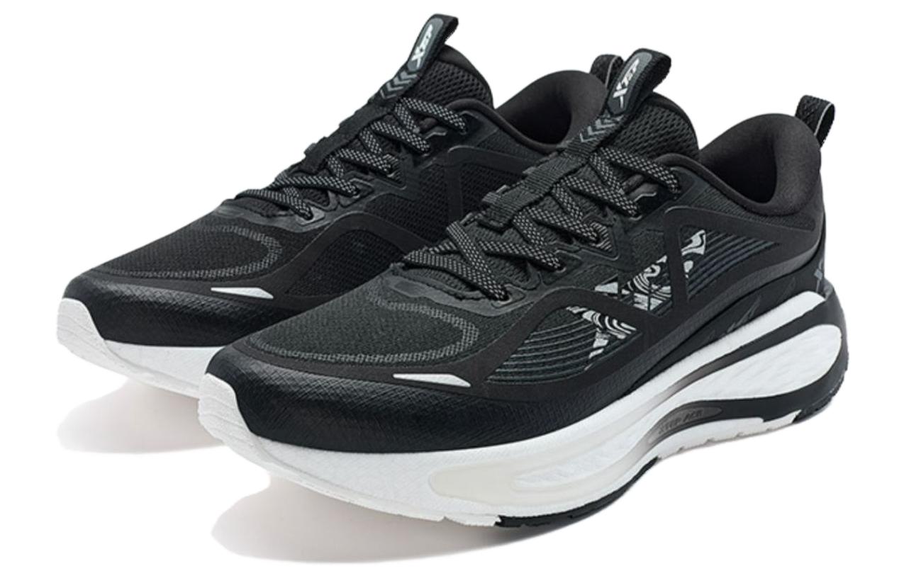 XTEP Cushioning, Wear Resistant Low top Running Shoes Women’s Black White