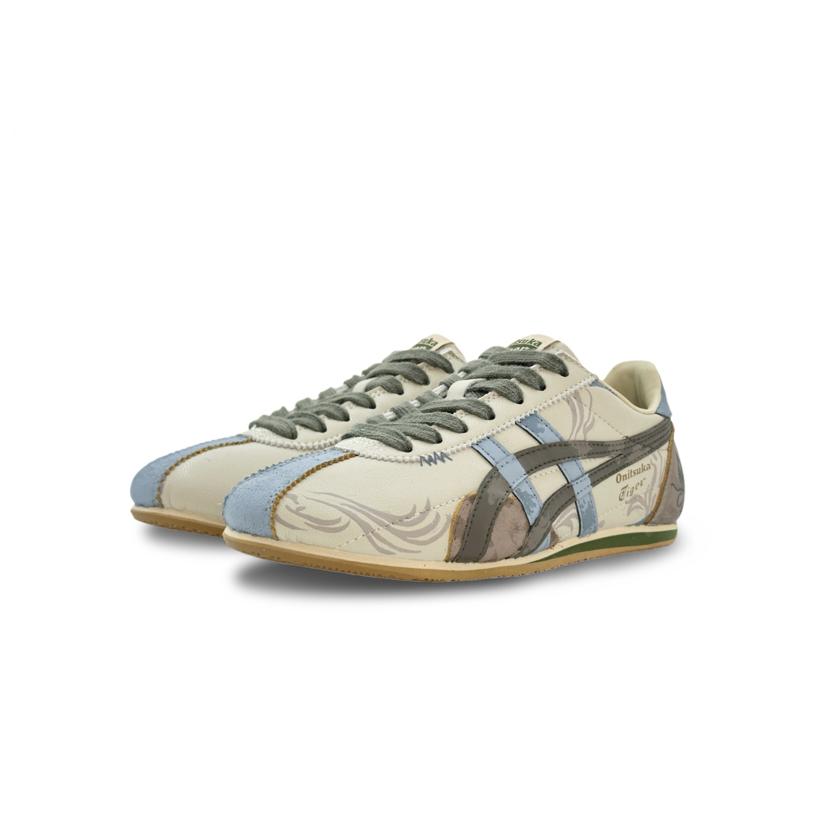 Onitsuka Tiger Runspark Wear resistant And Lightweight Low top Casual Running Shoes Unisex Brown
