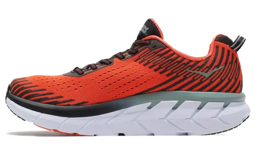 HOKA ONE ONE Clifton 5 Running Shoes Men's Low Top Orange