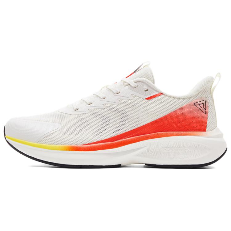 PEAK Abrasion Resistant Rebound Support Abrasion Resistant Rebound Support Low top Running Shoes Men’s White Orange