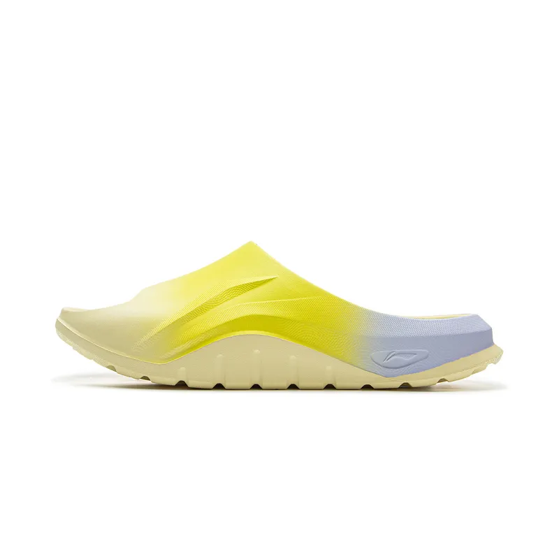 YINGXIONGLIANMENGYONGCHIPAIDUI x LiNing Soft Clap Slip Resistant Abrasion Resistant Slide Slippers Unisex Yellow Purple