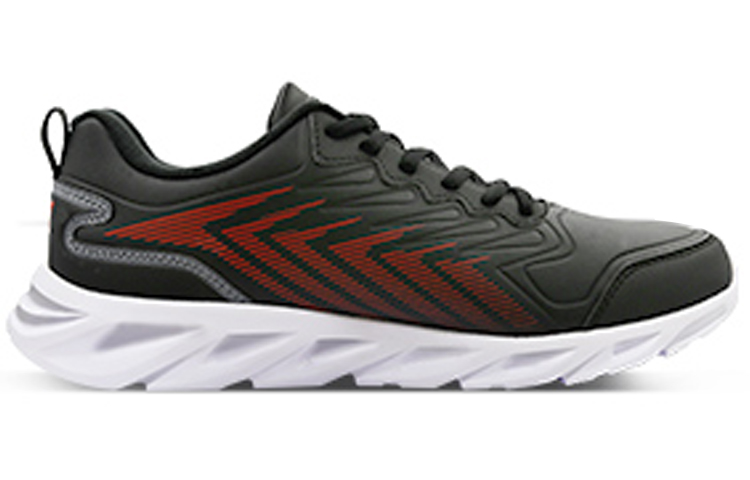 XTEP Cushioning Slip Resistant Abrasion Resistant Low top Running Shoes Men’s Black Red