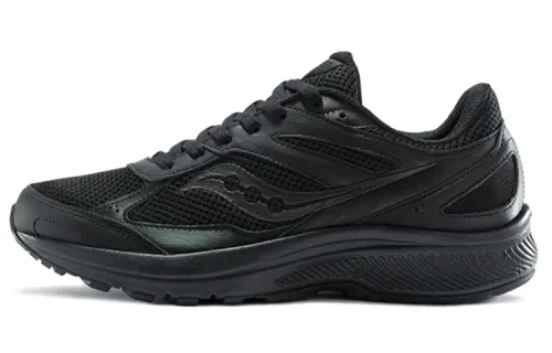 Saucony Cohesion 14 Slip Resistant Abrasion Resistant Low top Running Shoes Women's Black