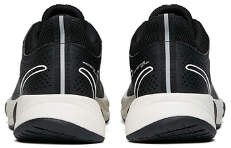 Anta Cushioning Slip Resistant Abrasion Resistant Low top Running Shoes Men’s Black White