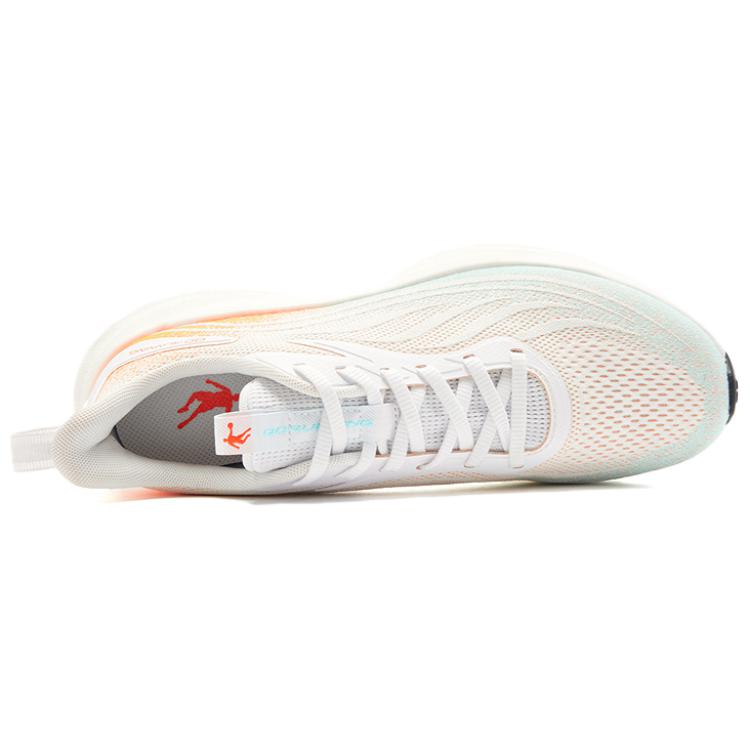 QIAODAN Cushioning Breathable Lightweight Low top Casual Running Shoes Men’s Jordan White Bay Blue