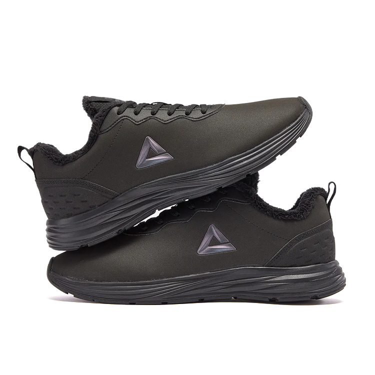 PEAK Long Staple Cotton Shoes, Thermal Fleece Lined, Waterproof Slip Resistant Cushioning, Wear Resistant Low top