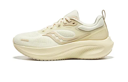 Saucony Surge 3 Fabric Cushioning Breathable Lightweight Low top Casual Running Shoes Women's Beige