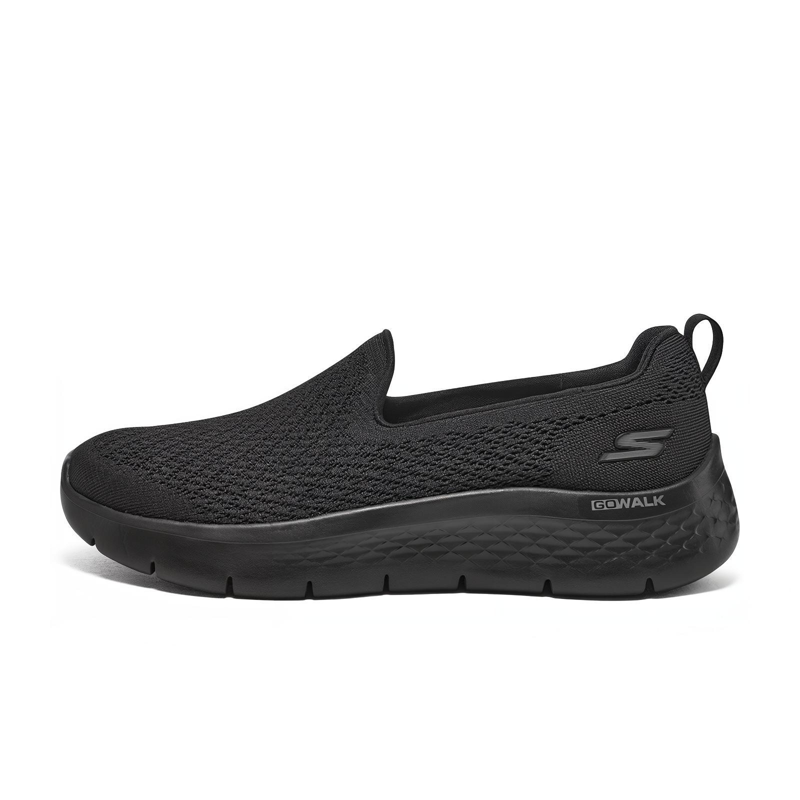 Skechers Go Walk Fle Comfortable Cushioning Abrasion Resistant Breathable Low top Running Shoes Women’s Black