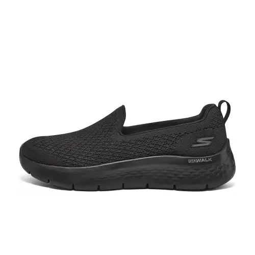 Skechers Go Walk Fle Comfortable Cushioning Abrasion Resistant Breathable Low top Running Shoes Women's Black