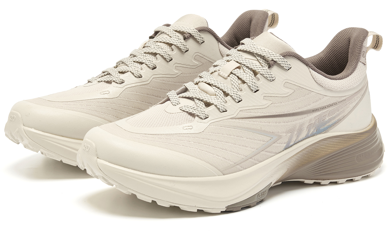 QIAODAN Flying Speed 2TR Running Shoes Men’s Low Top Raw Denim/Smoky