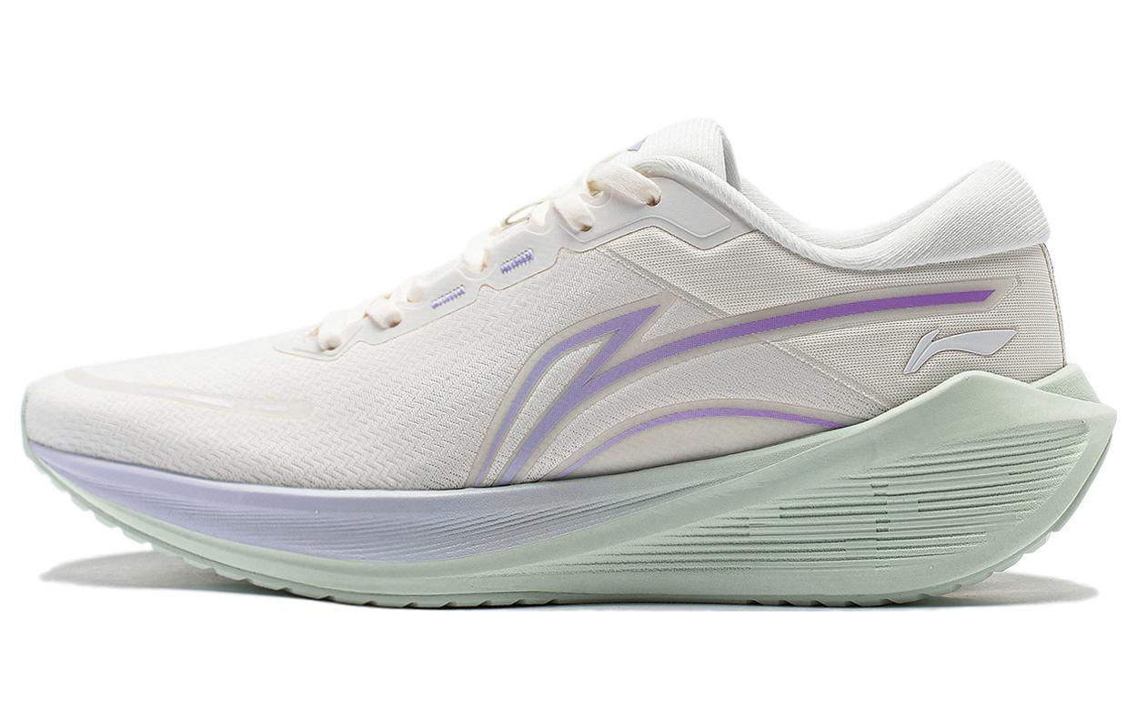 Li Ning MINE V2 Cushioning Slip Resistant Abrasion Resistant Low top Casual Running Shoes Women’s Ivory