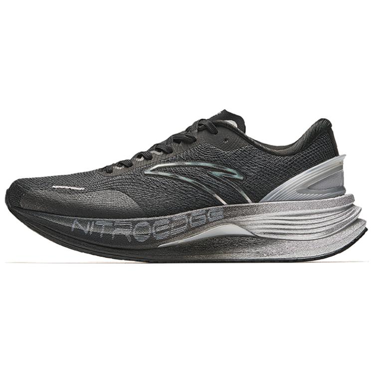 Anta Cushioning, Wear Resistant Low top Running Shoes Men’s Black White