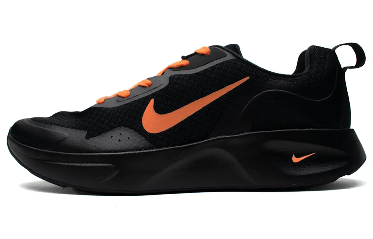 Nike Wearallday Low top Running Shoes Men's Black Orange
