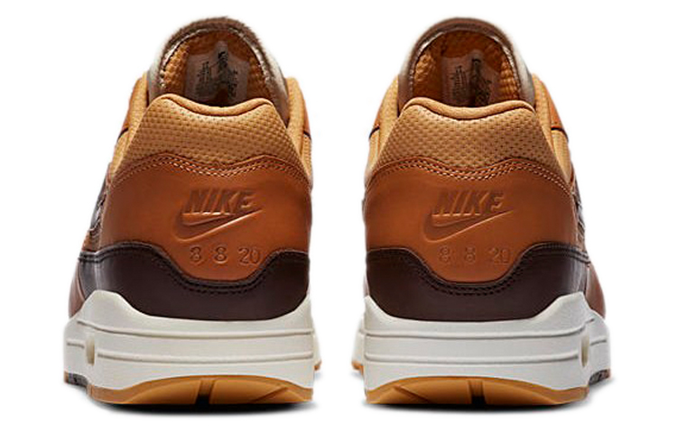 Кроссовки Nike Air Max 1 (коричнево-белые) — Коричневыйбелый — фото 5
