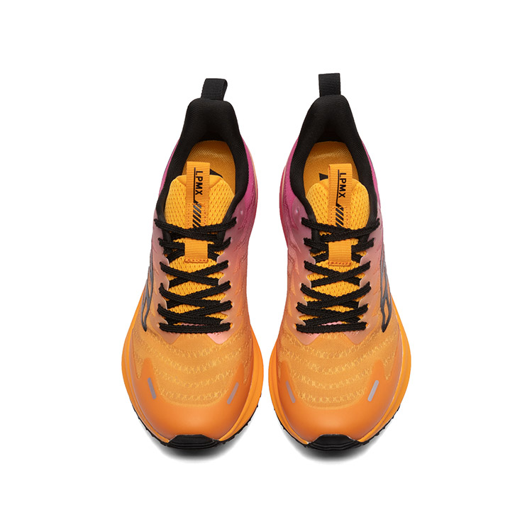 LPMX Cushioning Breathable Support Lightweight Rebound Low top Running Shoes Unisex Orange Rose Red