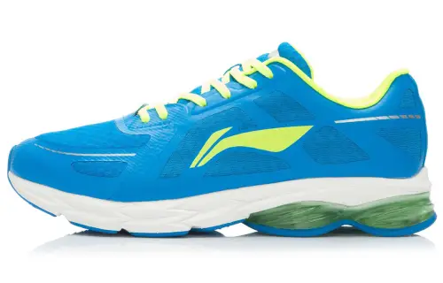 Li Ning Ring Bow Cushioning Rebound Low top Running Shoes Men's Blue Green