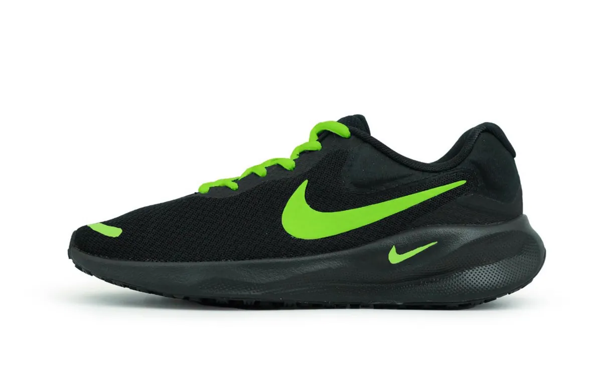 Nike REVOLUTION 7 Low top Running Shoes Unisex Neon Green White