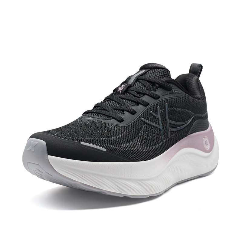 XTEP Cloud Wing 3 Abrasion Resistant Slip Resistant Coverage Low Top Casual Running Shoes Women’s Black