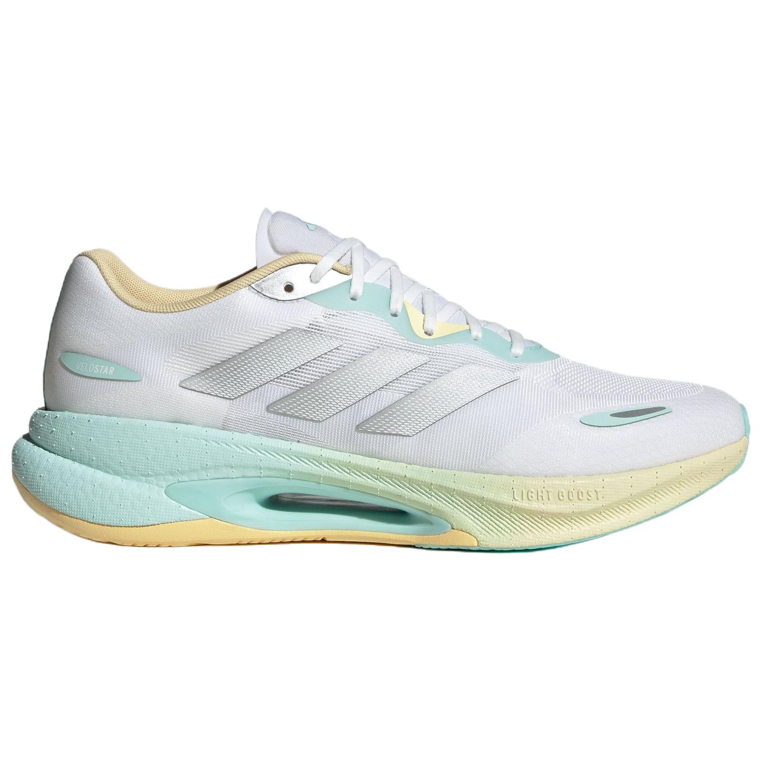Adidas VELOSTAR Abrasion Resistant Low top Running Shoes Women’s White Yellow