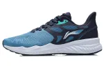 Li Ning Slip Resistant, Abrasion Resistant, Breathable Low top Running Shoes Unisex Blue Black