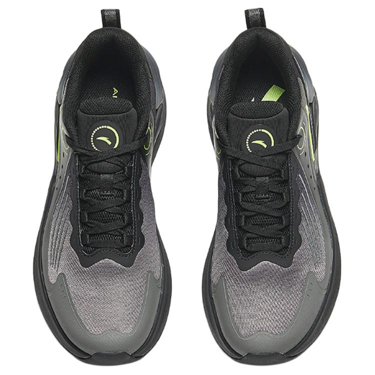 Anta C37+ Fabric Cushioning Rebound Low top Running Shoes Men’s Black Green