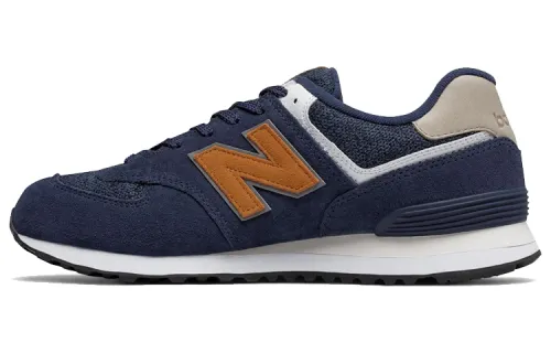 New Balance NB 574 Low top Running Shoes Men's Navy Blue Brown