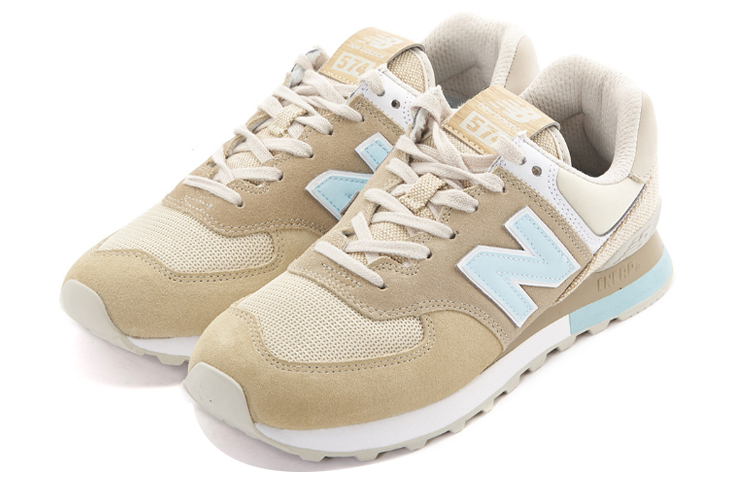 Кроссовки New Balance 574 (коричневые) — Коричневыйсиний — фото 2