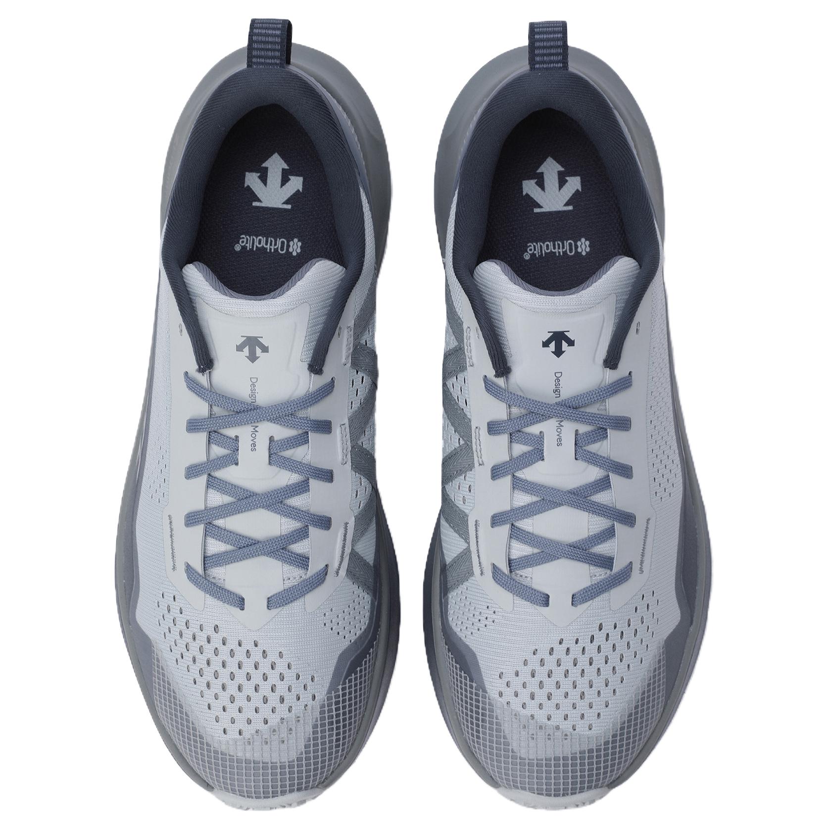 DESCENTE Somat Cushioning Abrasion Resistant Low top Running Shoes Unisex Light Gray