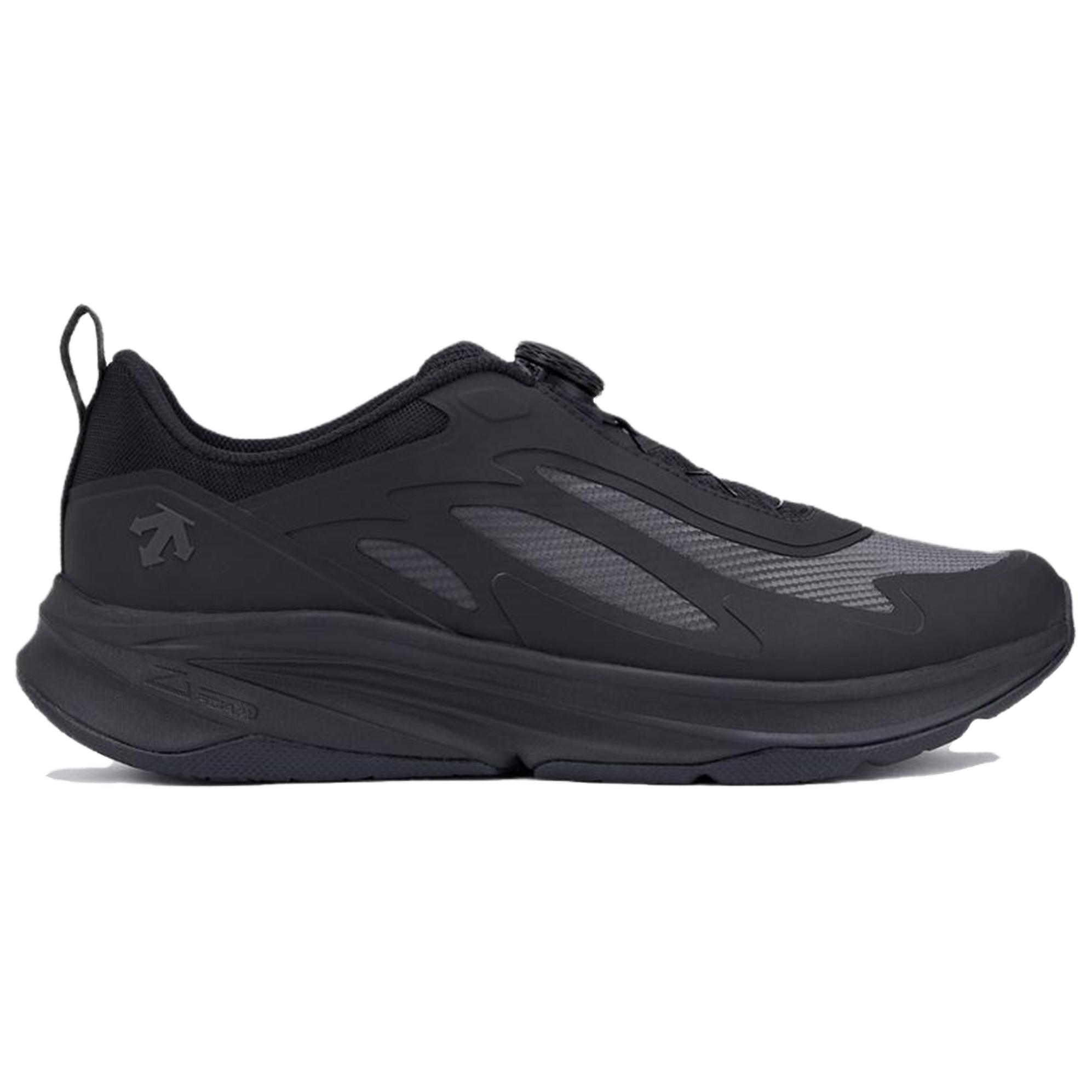 DESCENTE RUNNING Cushioning Abrasion Resistant Low top Running Shoes Unisex Black