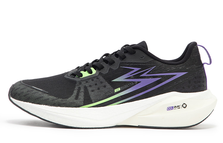 361° Cushioning Slip Resistant Abrasion Resistant Breathable Low top Running Shoes Men’s Black Lime