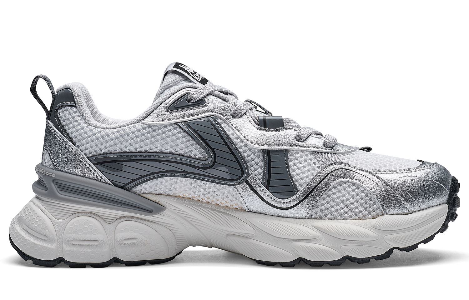Kappa Cushioning Low top Running Shoes Unisex Silver Gray