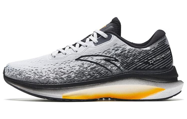 Anta Champion Running Shoes Lite Cushioning, Wear Resistant Low top Running Shoes Men’s Black Gray White