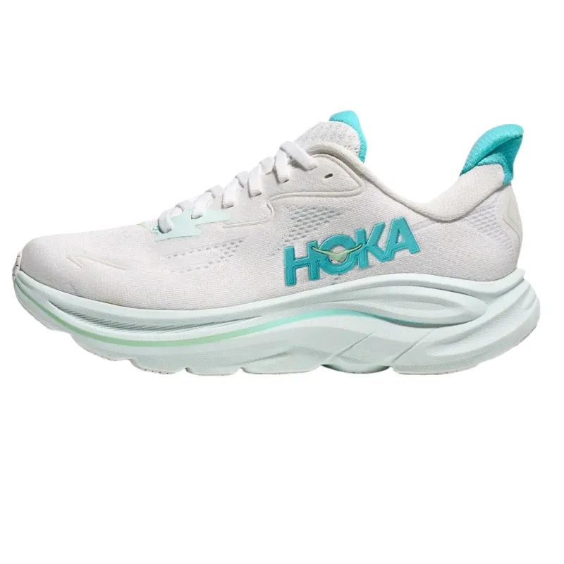 HOKA ONE ONE Clifton 10 White Cielo Blue Women's