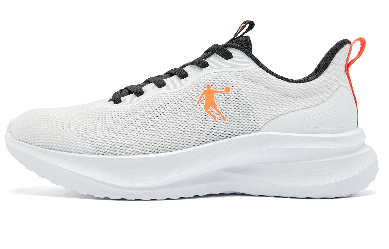 QIAODAN Fabric Cushioning Slip Resistant Abrasion Resistant Breathable Lightweight Rebound Low top
