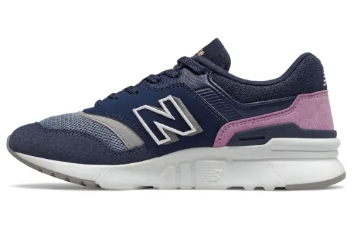 New Balance NB 997H round toe lace-up wear-resistant and breathable low-top casual running shoes for women blue and purple