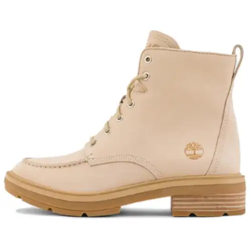 Timberland Waterproof And Slip Resistant Short Outdoor Boots Women's Light Beige