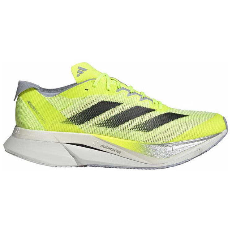 Adidas Adizero Boston 12 Lucid Lemon Core Black Silver Metallic