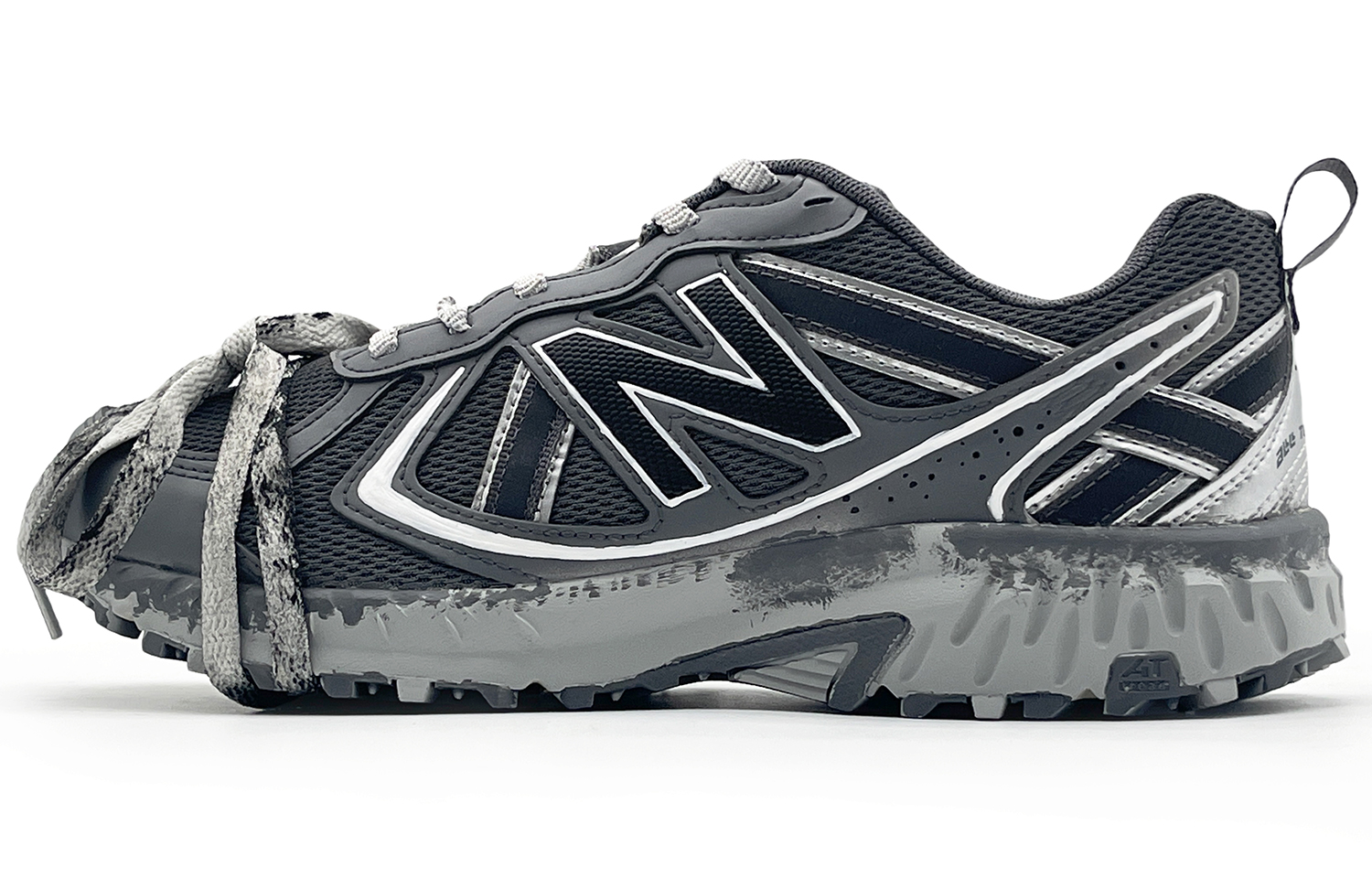 New Balance NB 410 Slip Resistant, Abrasion Resistant, Breathable Low top Running Shoes Unisex Black Gray