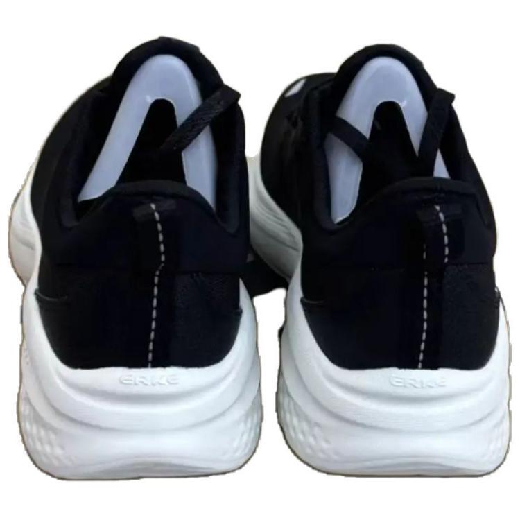 Erke Fashion Trend Cushioning Breathable Low top Running Shoes Men’s Jet Black