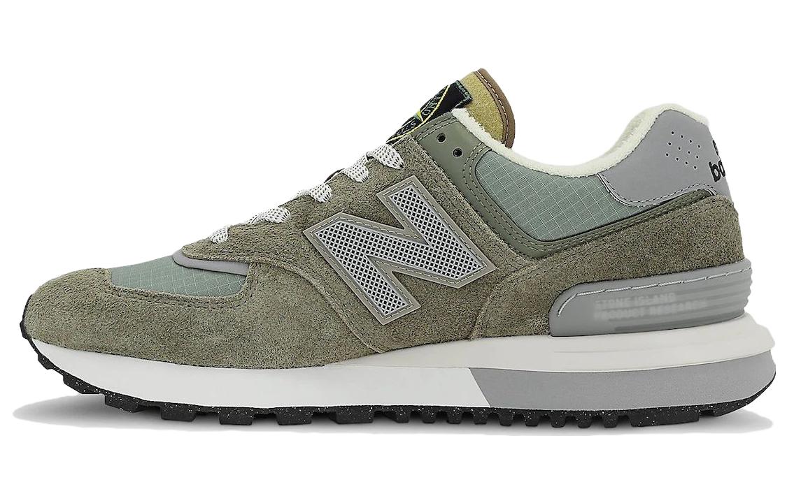 Кроссовки STONE ISLAND x New Balance 574 (серые)