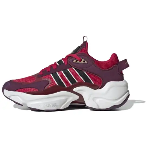 Adidas Originals Magmur Runner Slip Resistant Abrasion Resistant Low top Running Shoes Women's Red Black