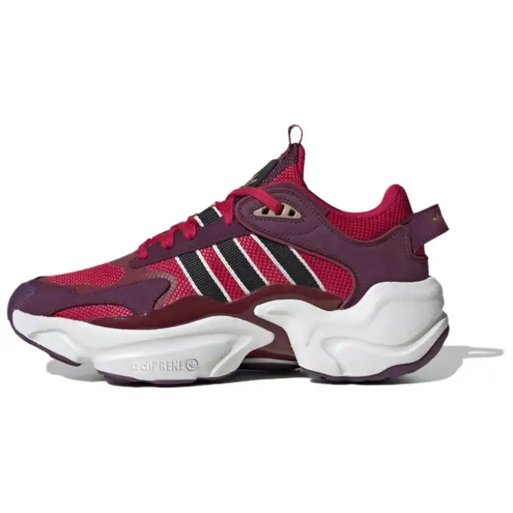 Adidas Originals Magmur Runner Slip Resistant Abrasion Resistant Low top Running Shoes Women's Red Black