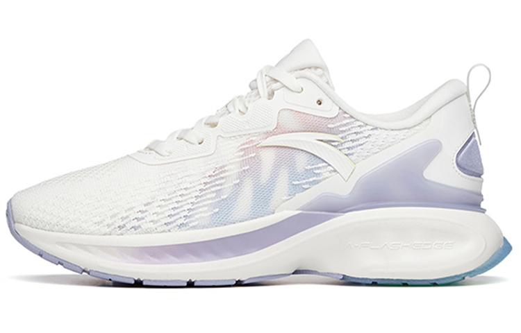 Anta Tron 1.5 Abrasion Resistant Breathable Low top Running Shoes Women's White Purple